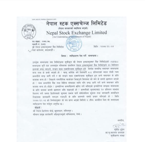Untitled 4 निफ्राले नेप्सेलाई दियो जवाफ , अब लगानीकर्ता मालामाल ।