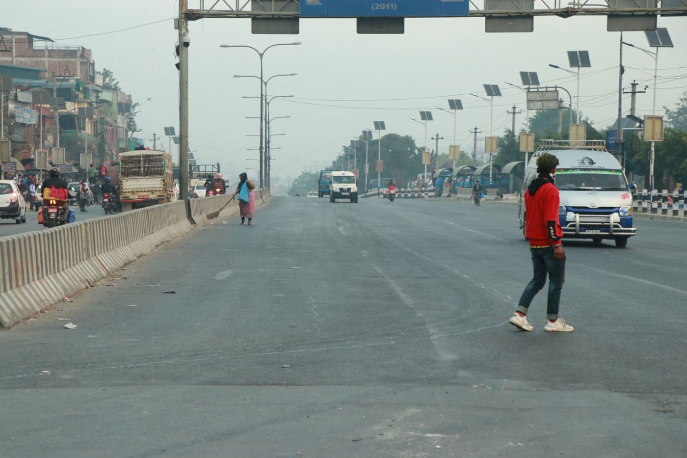 Nepal Band biplav 1 .jpg तस्बिरमा विप्लवकाे नेपाल बन्द, सेना पनि गस्तीमा