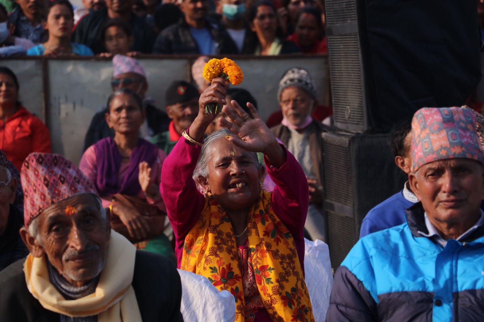 gdf रवि लामिछानेको चुनावी सभामा हजारौको उपस्थिति। ( फोटो फिचर )