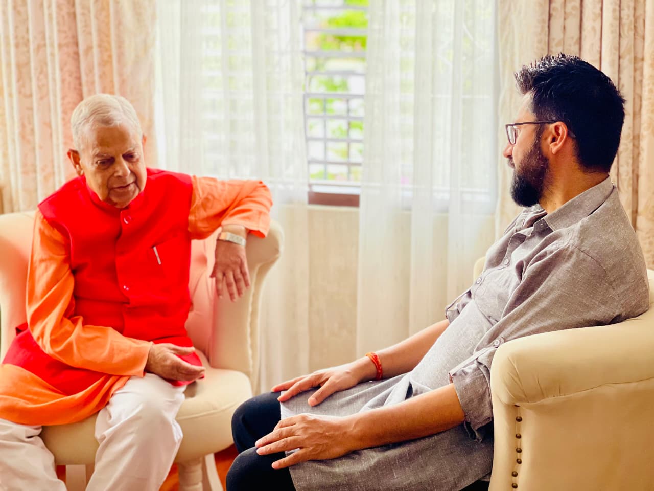 रवि लामिछाने र महन्थ ठाकुरबिच भेटवार्ता