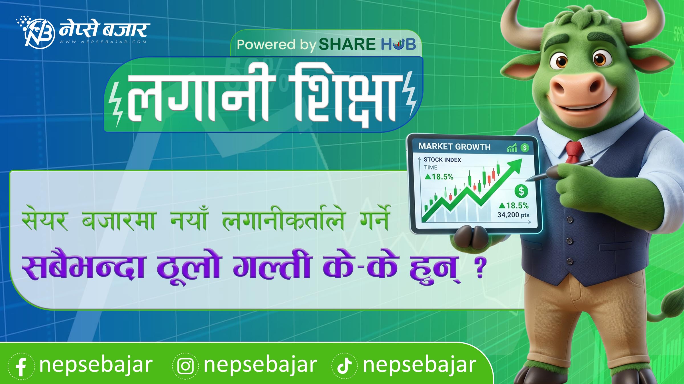 लगानी शिक्षा : सेयर बजारमा नयाँ लगानीकर्ताले गर्ने सबैभन्दा ठूलो गल्ती के–के हुन् ?