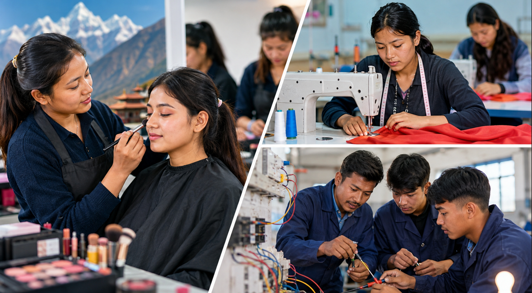 निःशुल्क सीप सिक्ने ठूलो अवसर, प्लम्बिङदेखि ब्युटिसियनसम्म तालिमका लागि आवेदन खुल्यो